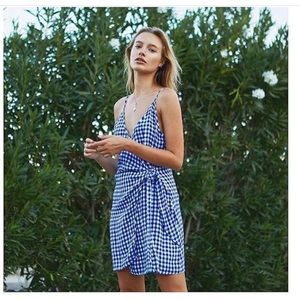 MALIA DRESS - BLUE GINGHAM